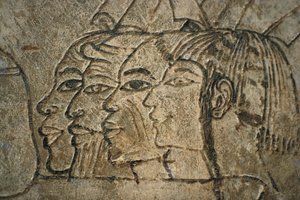 Egypten, West Theben, Sheikh Adn el-Qurna. Ramos grav. Vægtegninger af Egyptian 18th Dynasty