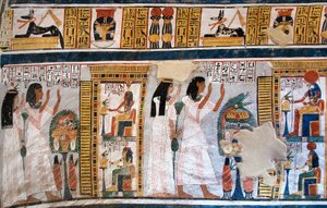 Egyptian antiquite: people of the Tomb of Roydani af Egyptian 18th Dynasty