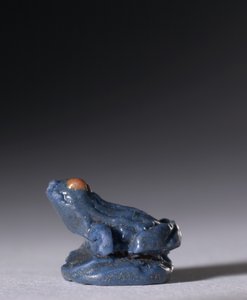 Frøamulet, ca. 1380-1330 f.Kr. (polykrom fajance) af Egyptian 18th Dynasty
