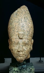 Overhoved for Hatshepsut (ca. 1473-c.1458 f.Kr.) eller Tuthmosis II (c.1491-c.1479) New Kingdom, ca. 1479-1425 f.Kr. (granit)