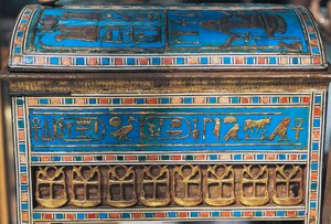 Smykker af Amenhotep III og Teye, fra graven af Yuia og Thuia, Kongernes Dal, Egypten, Egyptisk civilisation, Det Nye Rige, Dynasti XVIII af Egyptian 18th Dynasty