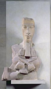 Osiris søjle af Amenophis IV (Akhenaten) fra Karnak, Amarna-perioden, New Kingdom, ca. 1353-37 f.Kr. (sandsten)