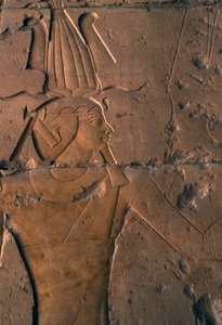 Bemalet relief, Hatshepsuts gravtempel, Deir el-Bahri, thebansk nekropol (UNESCO