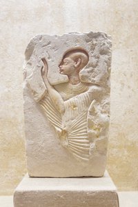 Aflastning af en præst, nyt rige af Egyptian 18th Dynasty
