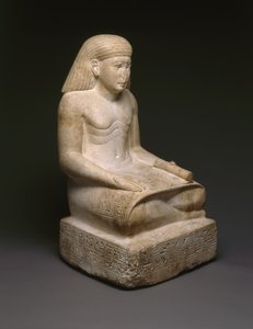 Skriverstatue af Amunhotep, søn af Nebiry, ca. 1426-1400 f.Kr. (kalksten) (se 200925)