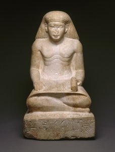 Skriverstatue af Amunhotep, søn af Nebiry, ca. 1426-1400 f.Kr. (kalksten) (se 200932)