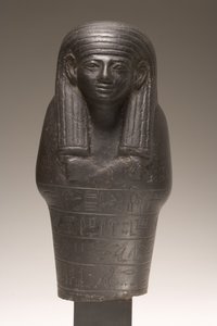 Shabti-figur for Amenemhat, New Kingdom (diorit) af Egyptian 18th Dynasty