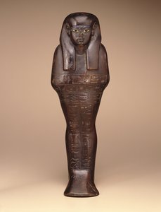 Shawabti af Maya, New Kingdom, ca. 1390-1353 f.Kr. (træ, maling og glas) af Egyptian 18th Dynasty