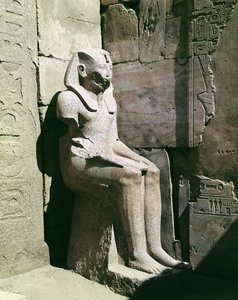 Statue af Tuthmosis III (ca. 1490-39 f.Kr.) New Kingdom (granit)