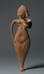 Statuette af en tjenende pige, ca. 1323-1186 f.Kr af Egyptian 18th Dynasty