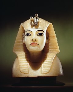 Stopper fra en af de baldakiner, fra Tutankhamons grav, New Kingdom (alabaster) (se også 149422)