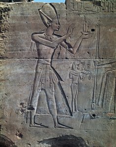 Thutmose III, relief, Amun-templet, Karnak-tempelkomplekset (Unescos verdensarvsliste) af Egyptian 18th Dynasty