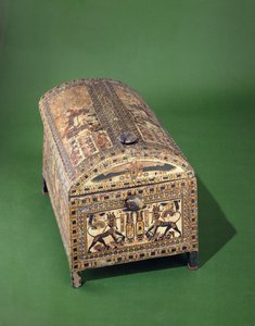 Tutankhamun Chest, New Kingdom, ca. 1340 f.Kr. (malet træ)