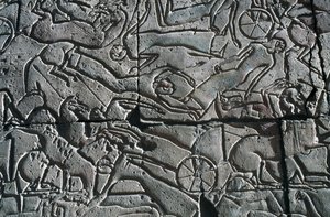 Basrelief med kampscene, Ramesseum, Ramses II