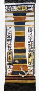 Egypten, Theben, Luxor, Queens Valley, Nefertaris grav, Djed-søjle, der repræsenterer Osiris