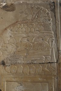 Relief, Ramses II-templet, Abydos, Egypten, Egyptisk civilisation, Det Nye Rige, XIX. dynasti (foto) af Egyptian 19th Dynasty