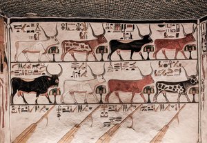 Nefertaris grav (vægmaleri) af Egyptian 19th Dynasty