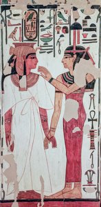 Nefertaris grav. (vægmaling) af Egyptian 19th Dynasty