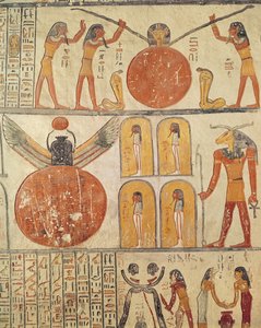 Detalje fra Jordens Bog, fra gravkammeret i Ramses VI