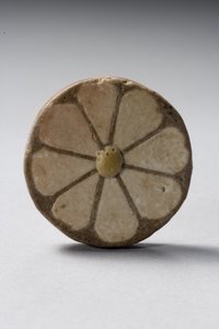 Blomsterindlæg, New Kingdom, regeringstid af Ramses III, 1184-53 f.Kr. (fajance)