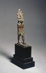 Figur af Harsaphes, en vædderhovedet guddom, sen periode, ca. 600 f.Kr. (bronze) af Egyptian 26th Dynasty