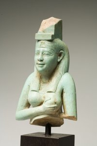 Fragment af Isis, sendynastisk periode (fajance) (se også 270350)