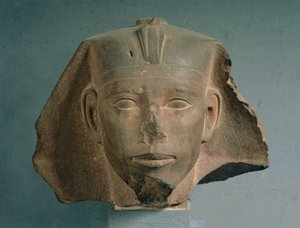 Leder af kong Djedefre, fra Abu Roash, Det gamle kongerige, ca. 2565-2558 f.Kr. (kvartsit) (se også 50746)