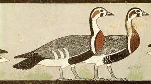 Meidum gæs, fra graven af Nefermaat og Atet, Det Gamle Kongerige, ca. 2620 f.Kr. (malet stuk)