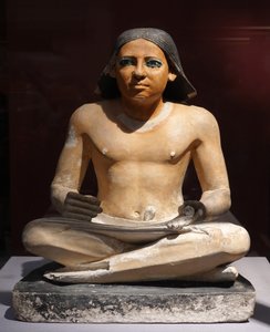 Skrivende på hug, 5. dynasti (skulptur) af Egyptian 5th Dynasty