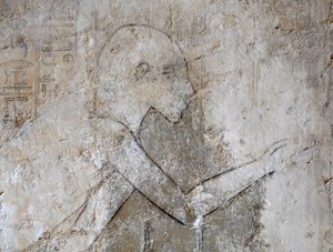 Tegning af en mand, Ramoses grav af Egyptian Egyptian