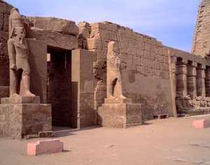 Egyptisk antikvitet: udsigt over Karnak-templet. Egypten af Egyptian Egyptian