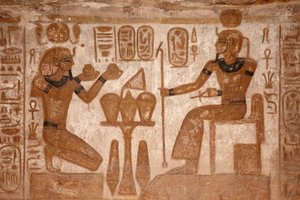 Det store tempel i Abu Simbel af Egyptian Egyptian