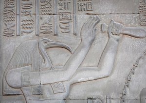 Thot, Kom Ombo-templet (relief) af Egyptian Egyptian