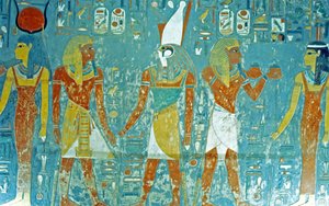 Kongernes Dal, Horemhebs grav Farao foran Osiris, Isis, Ma