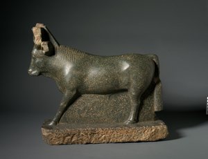 Apis Bull, 400-100 f.Kr. (serpentinit) af Egyptian Ptolemaic Period