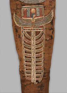 Mumie af Nesmin (detalje), 200-30 f.Kr af Egyptian Ptolemaic Period