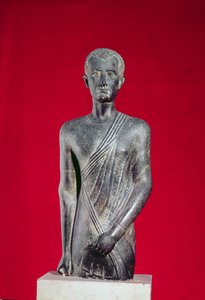 Statue af Hor, fra Alexandria, ca. 40 f.Kr. (basalt)