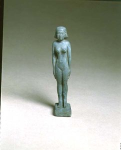 Statuette af en guddommelig konsort (fajance) af Egyptian Ptolemaic Period