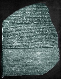 Rosettastenen (granodiorit) af Egyptian Ptolemaic Period
