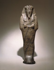 Ushabti af Senkamanseken, fra Etiopien (grå kalksten) af Egyptian School