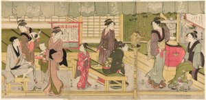 The Front Room of the Naniwaya (Naniwaya misesaki) af Eishōsai Chōki