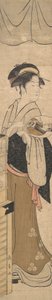 Ung dame med vifte. af Eishōsai Chōki