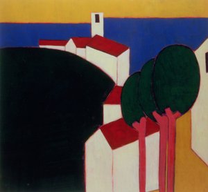 In the Luberon, 2000 (akryl på lærred)