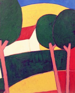 Provencalsk Paysage, 1997 (akryl på papir)