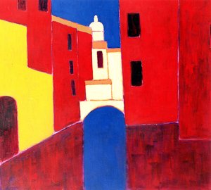 Rio i Cannaregio, Venedig, 1999 (akryl på papir)