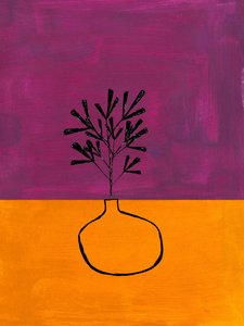 Lilla-orange plantevase af Ejaaz Haniff