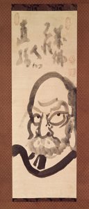 Daruma (blæk på papir) af Ekaku Hakuin