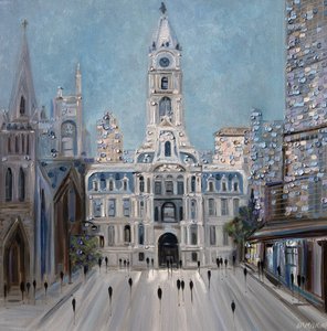 Philadelphia City Hall Street af Ekaterina Ermilkina