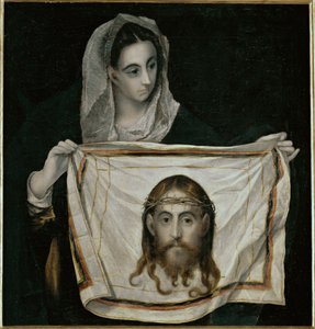 Sankt Veronica med sudarium (maleri på lærred) af El (1541-1614) Greco