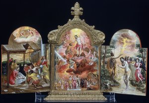 Bærbart alter (tempera på træ) af El Greco